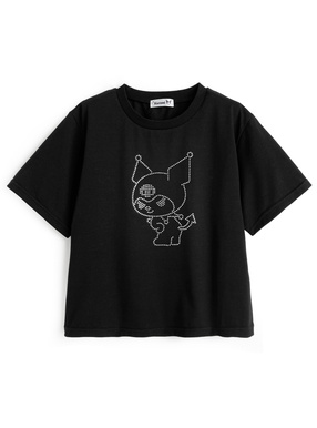 サンリオキャラクターズ　クロミ ラインストーンTシャツ