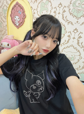 サンリオキャラクターズ　クロミ ラインストーンTシャツ
