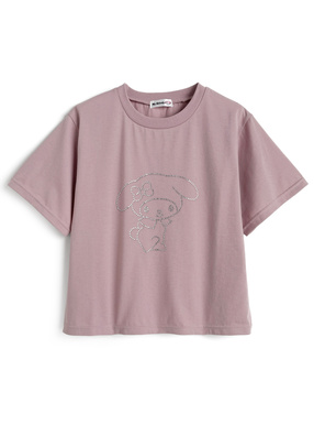 サンリオキャラクターズ　マイメロディ ラインストーンTシャツ