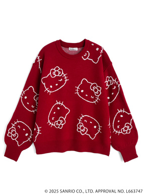サンリオキャラクターズ　ハローキティニットトップス