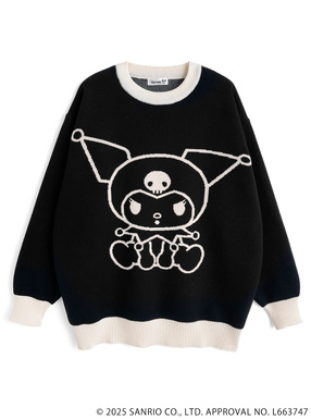 サンリオキャラクターズ　クロミ配色ニットトップス