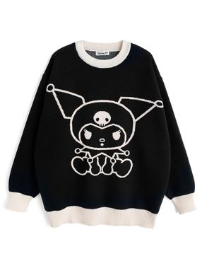 サンリオキャラクターズ　クロミ配色ニットトップス