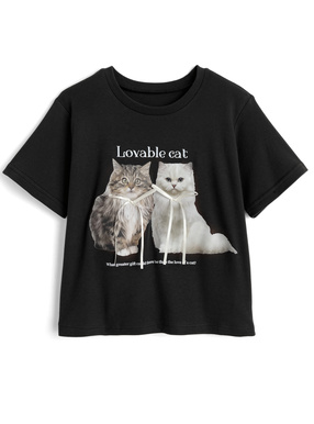 キャットリボンTシャツ