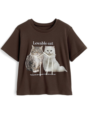 キャットリボンTシャツ