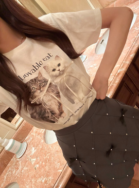キャットリボンTシャツ