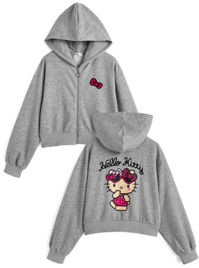サンリオキャラクターズ　ハローキティジップスウェットパーカー