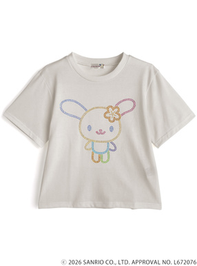 サンリオキャラクターズ　ウサハナラインストーンTシャツ