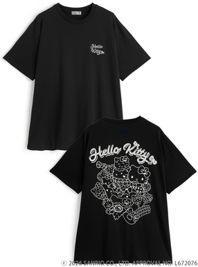 サンリオキャラクターズ　ハローキティロゴプリントTシャツ