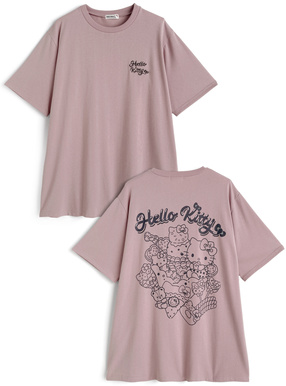 サンリオキャラクターズ　ハローキティロゴプリントTシャツ
