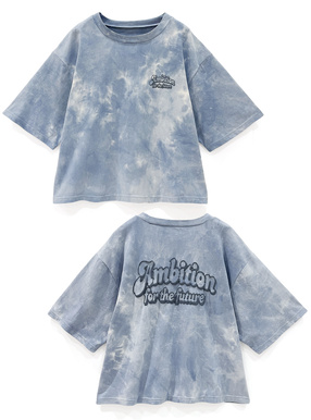タイダイ柄バックロゴプリントビッグTシャツ