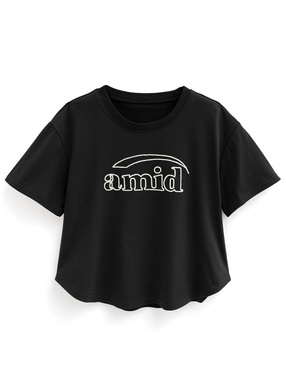 チェーンステッチロゴTシャツ