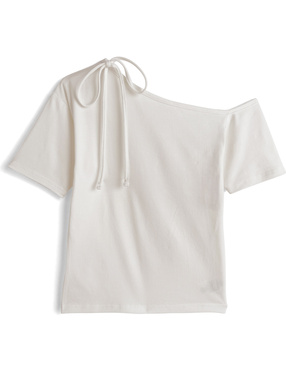 3wayストラップ付きワンショルダーTシャツ