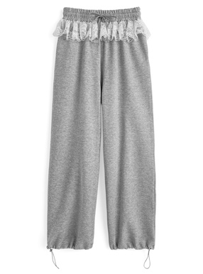 2Wayウエストレースフリルスウェットパンツ