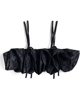 レースフリルビスチェ