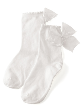 バックリボンソックス