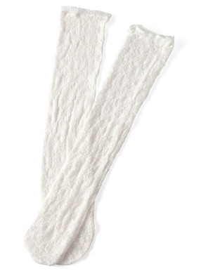 レースニーハイソックス