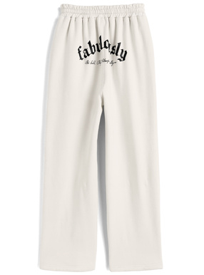 バックロゴプリントスウェットパンツ