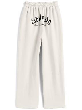 バックロゴプリントスウェットパンツ