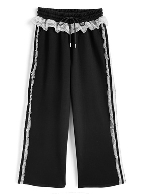 レーススウェットパンツ