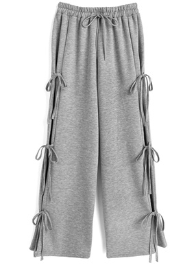 サイドリボンスウェットパンツ