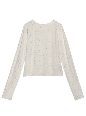 ラインストーンシアートップス