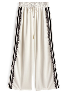 配色ラインレーストラックパンツ