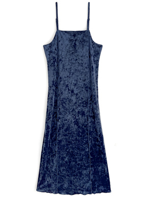 クラッシュベロアメロウキャミワンピース