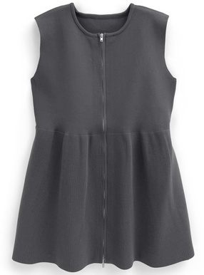 ペプラムダブルジップジレ