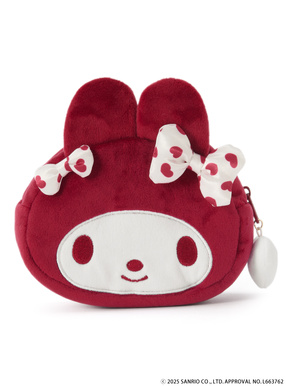 サンリオキャラクターズコラボ　マイメロディクリスマスフェイスポーチ
