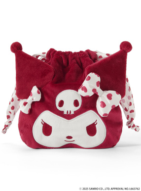 サンリオキャラクターズコラボ　クロミクリスマスフェイス巾着