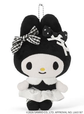 サンリオキャラクターズコラボ　ブラック　マイメロディ　バレンタインマスコット