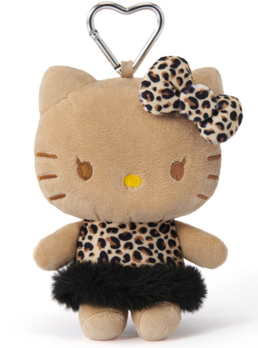 サンリオキャラクターズコラボ　レオパード柄日焼けハローキティマスコット