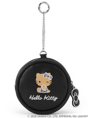 サンリオキャラクターズコラボ　ゼブラ柄日焼けハローキティサークルポーチ