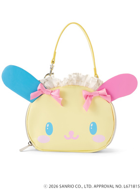 サンリオキャラクターズコラボ　ヘッドドレスウサハナフェイスミニメイクポーチ