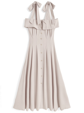 オフショルショルダーリボンワンピース