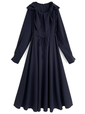 ダブルリボンフレアワンピース