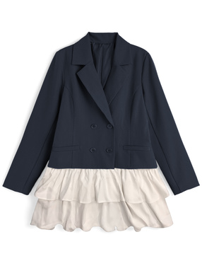 2Wayフリル付きテーラードジャケット