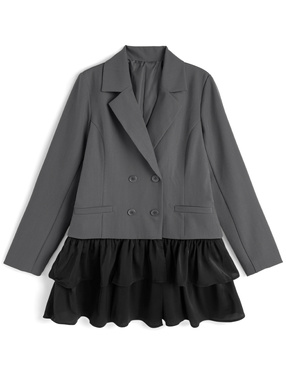2Wayフリル付きテーラードジャケット