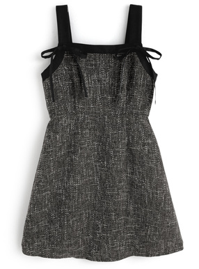 ツイードリボンミニワンピース