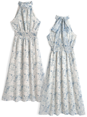 花柄アメスリワンピース