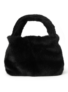 ファーギャザーワンハンドルミニバッグ