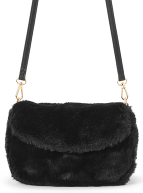 ファーフラップショルダーバッグ