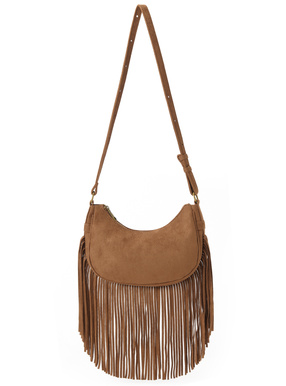 スエードフリンジショルダーバッグ