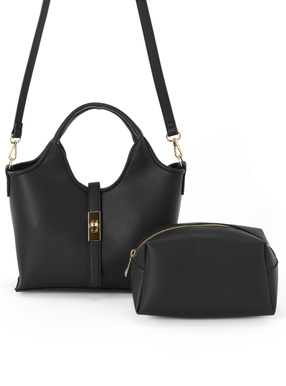 2Wayポーチ付きハンドバッグ