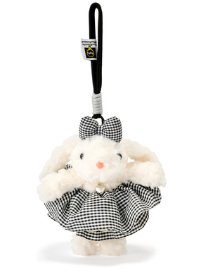 ギンガムチェック柄たれ耳ラビットチャーム