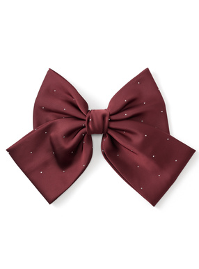 ラインストーンリボンバレッタ