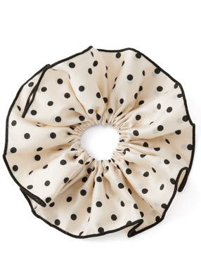 ドット柄シュシュ