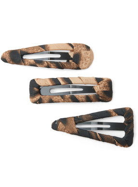 レオパード柄ヘアピン3点セット