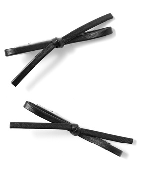 レザーリボンクリップ2個セット