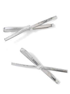 レザーリボンクリップ2個セット